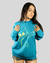 Dab full sleeve oversize tshirt(Sky Blue)