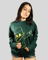 Dab full sleeve oversize tshirt(Green)
