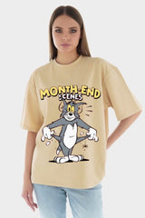 Cashless Oversize Printed Tee