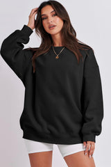Black Oversize Sweatshirt for women