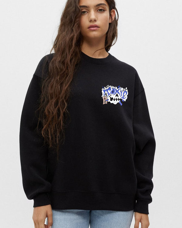 Toxic Printed Oversize Sweatshirt