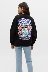 Toxic Printed Oversize Sweatshirt