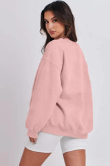 Good times always printed oversize sweatshirt