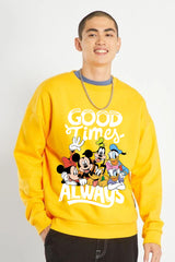 Good times always printed oversize sweatshirt