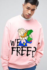 Wefree printed oversize sweatshirt