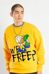 Wefree printed oversize sweatshirt