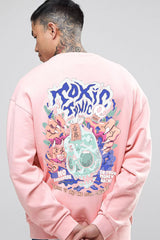 Toxic printed oversize sweatshirt