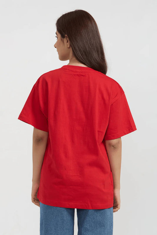 Cashless Oversize Printed Tee