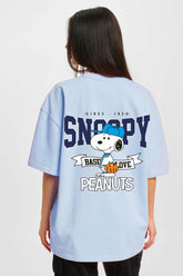 SNOOPY PRINTED OVERSIZE T-SHIRT