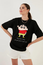 Shin-chan Printed Oversize T-shirt