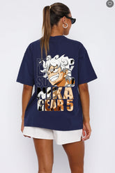 Anime printed oversize T-shIrt