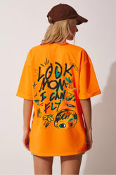 I can fly oversize printed T-shirt
