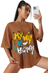 My Way Printed Oversize T-shirt