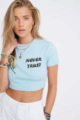 Crop: Never Trust Tee