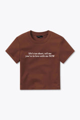 Crop: Love Me Tee for women