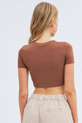 Crop: Checkmate Tee for women