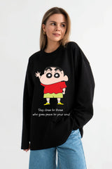 Sin-chan Printed Sweatshirt