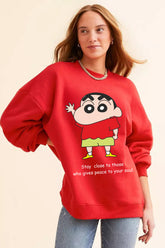 Sin-chan Printed Sweatshirt