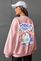 Toxic Printed Oversize Sweatshirt