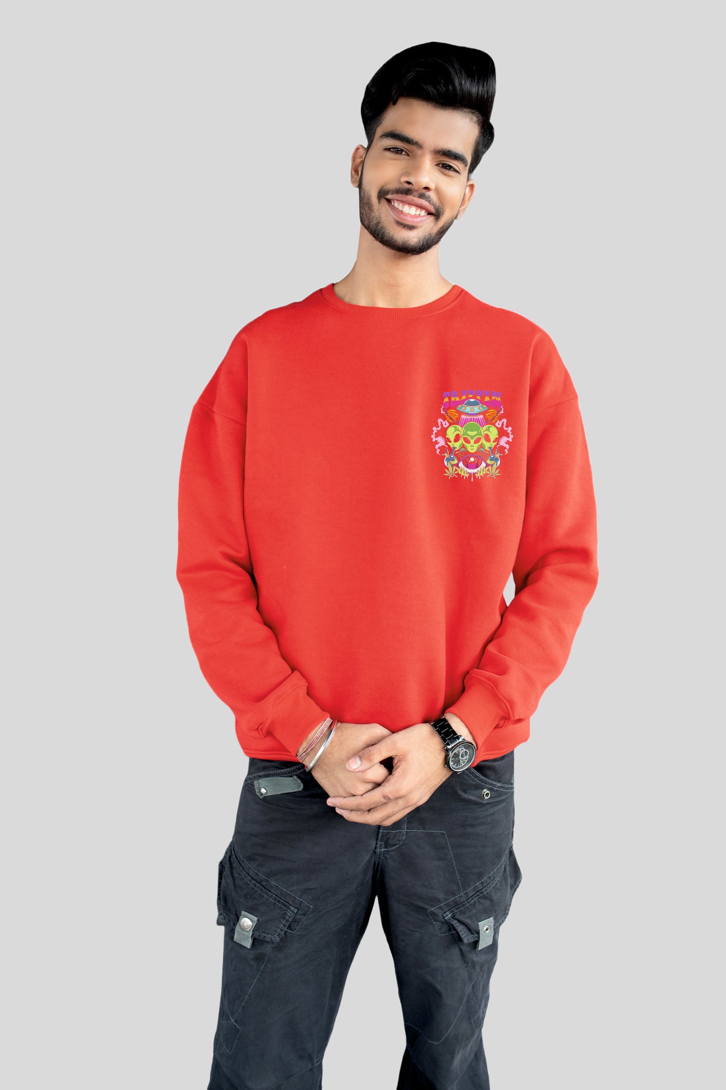 Trippin printed oversize sweatshirt