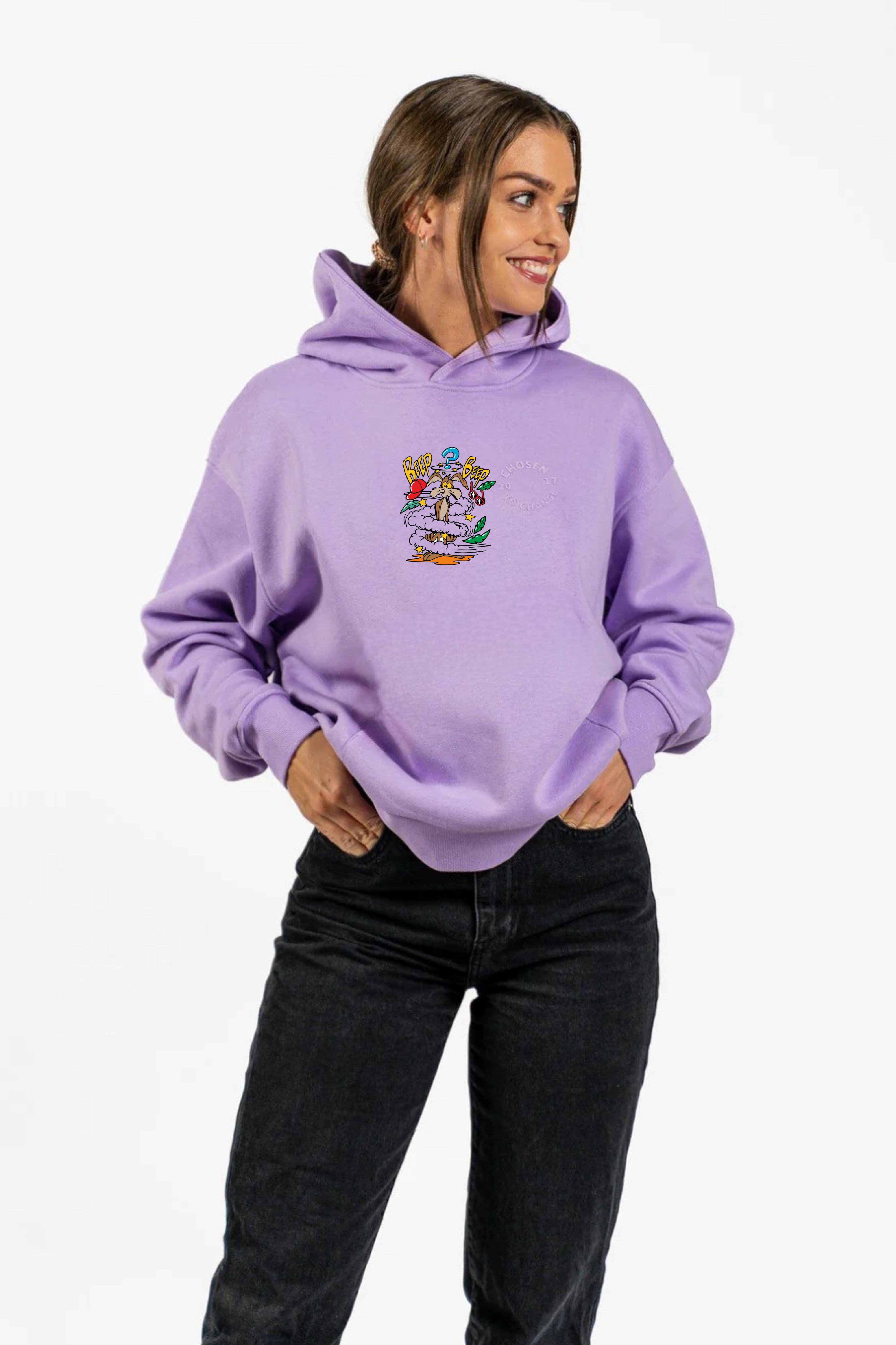 Beep Beep Printed HOODIE