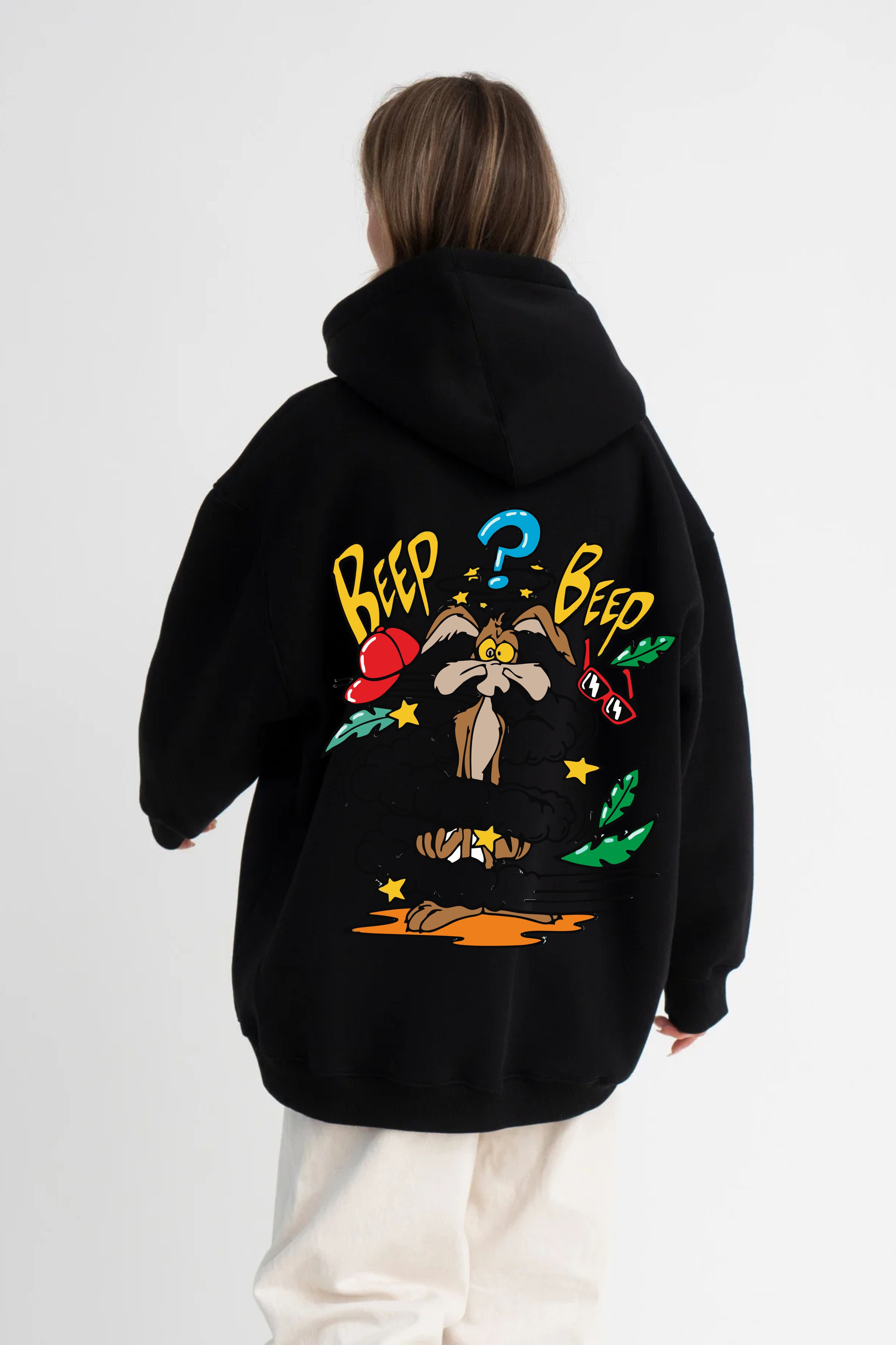 Beep Beep Printed HOODIE