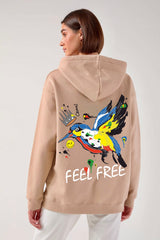 Feel Free Printed HOODIE