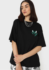 Go with the flow printed oversize T-shirt