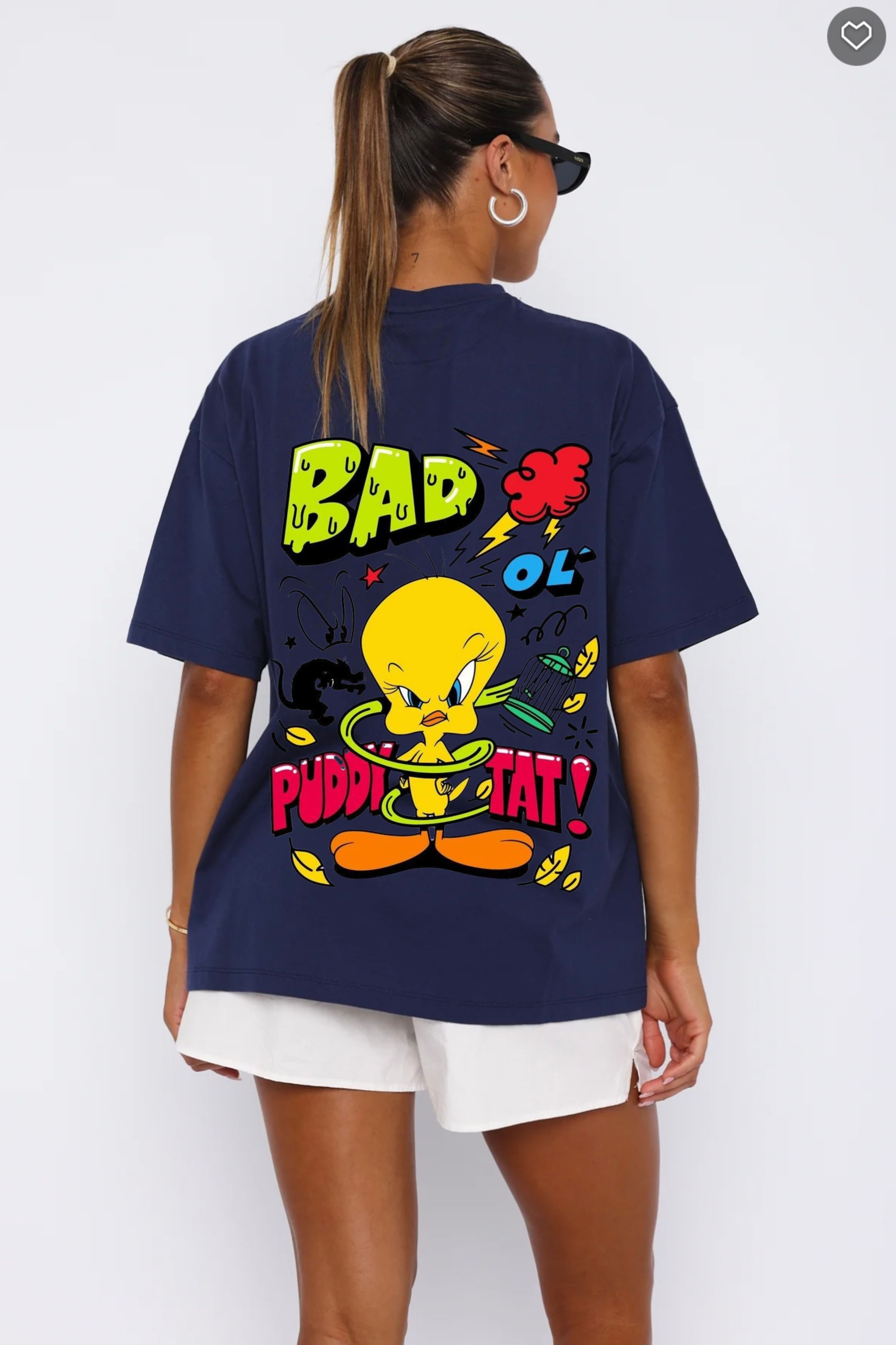 Bad ol Putty Tat Oversized T-shirt