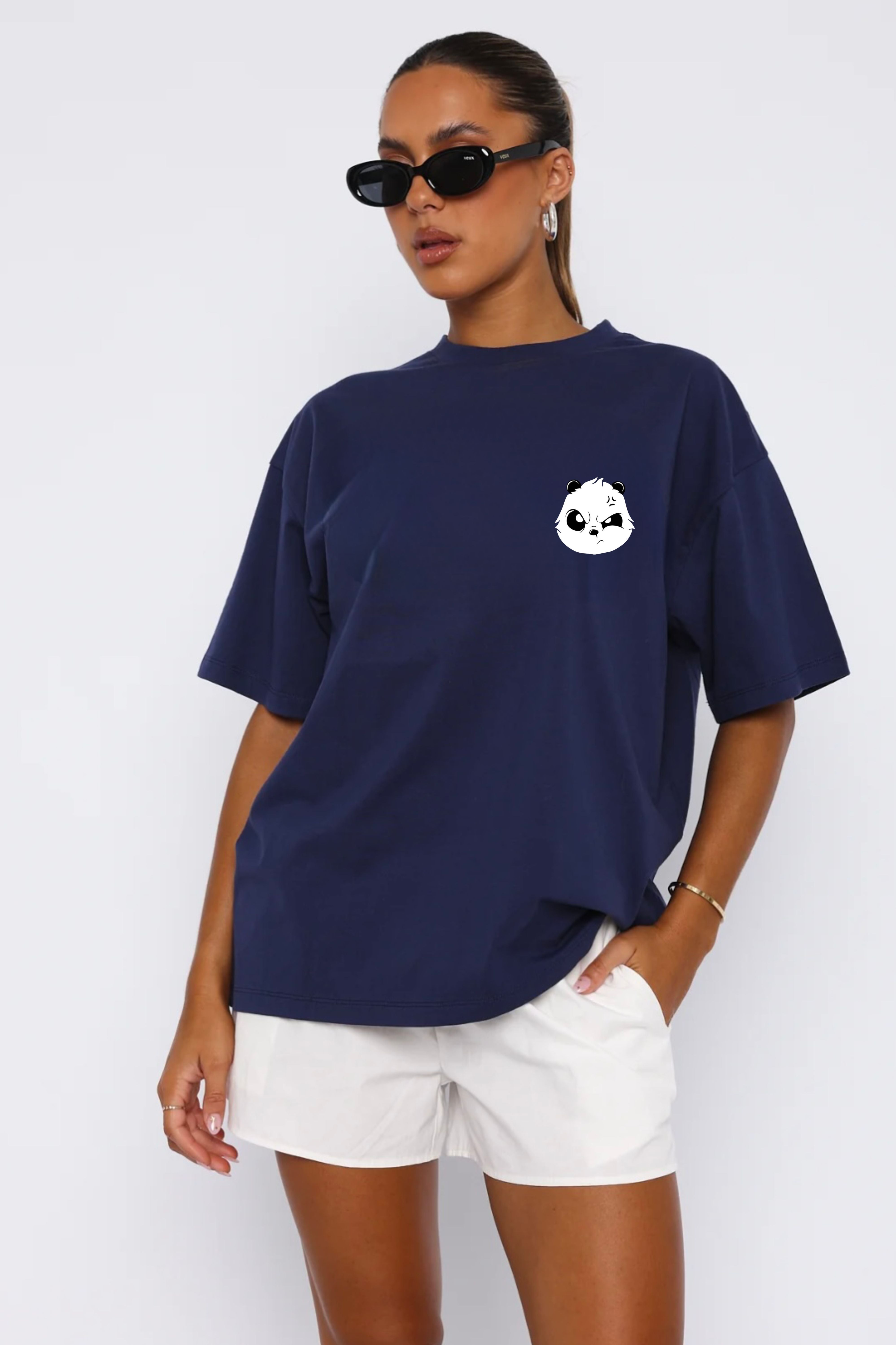 Panda Printed oversize Tee