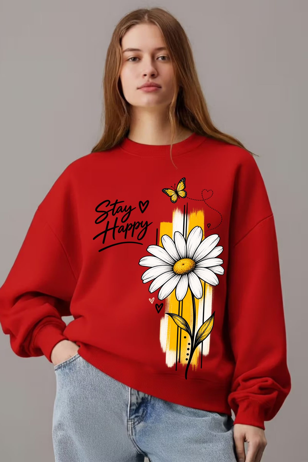 Flower Oversize Sweatshirt