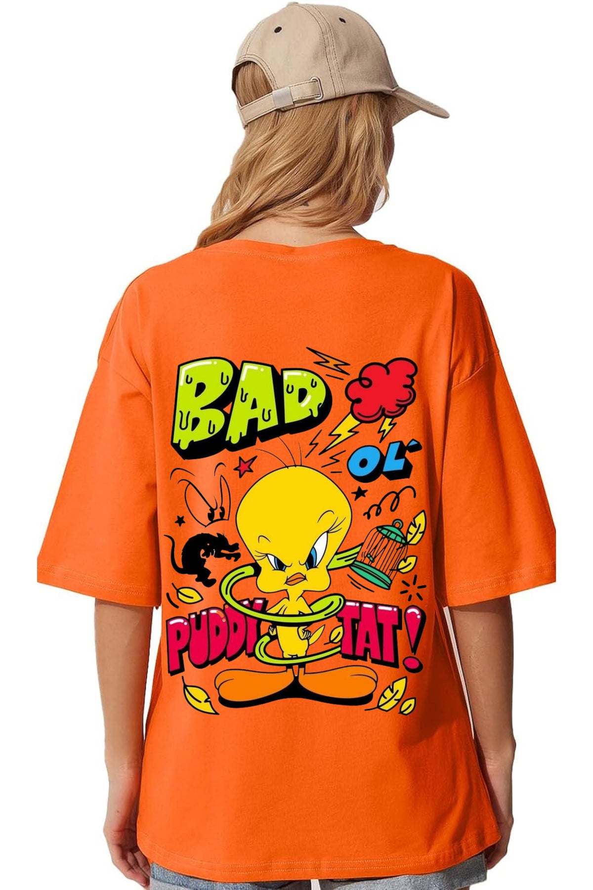 Bad ol Putty Tat Oversized T-shirt