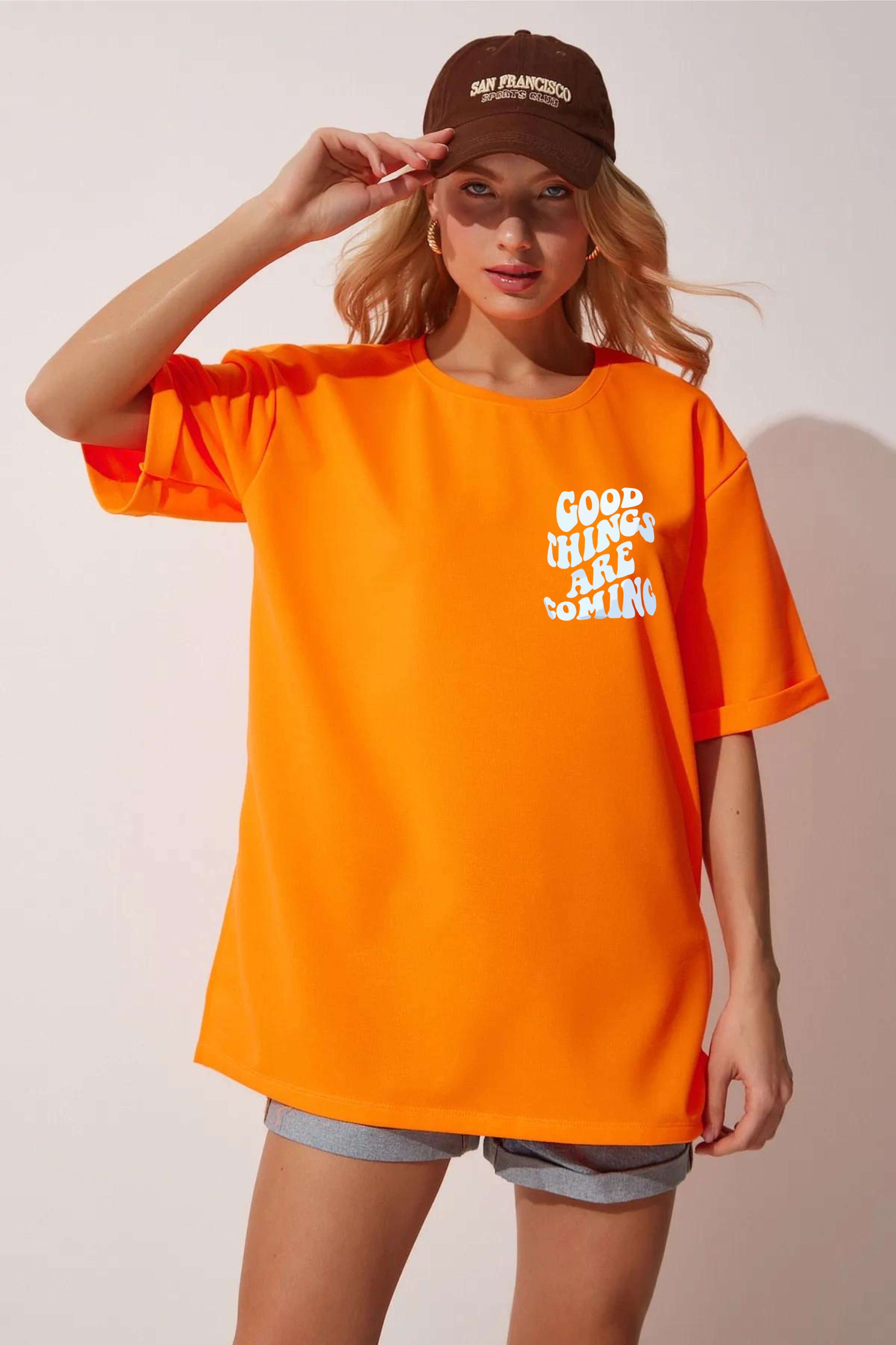 Good time Oversized 100%cotton T-shirt