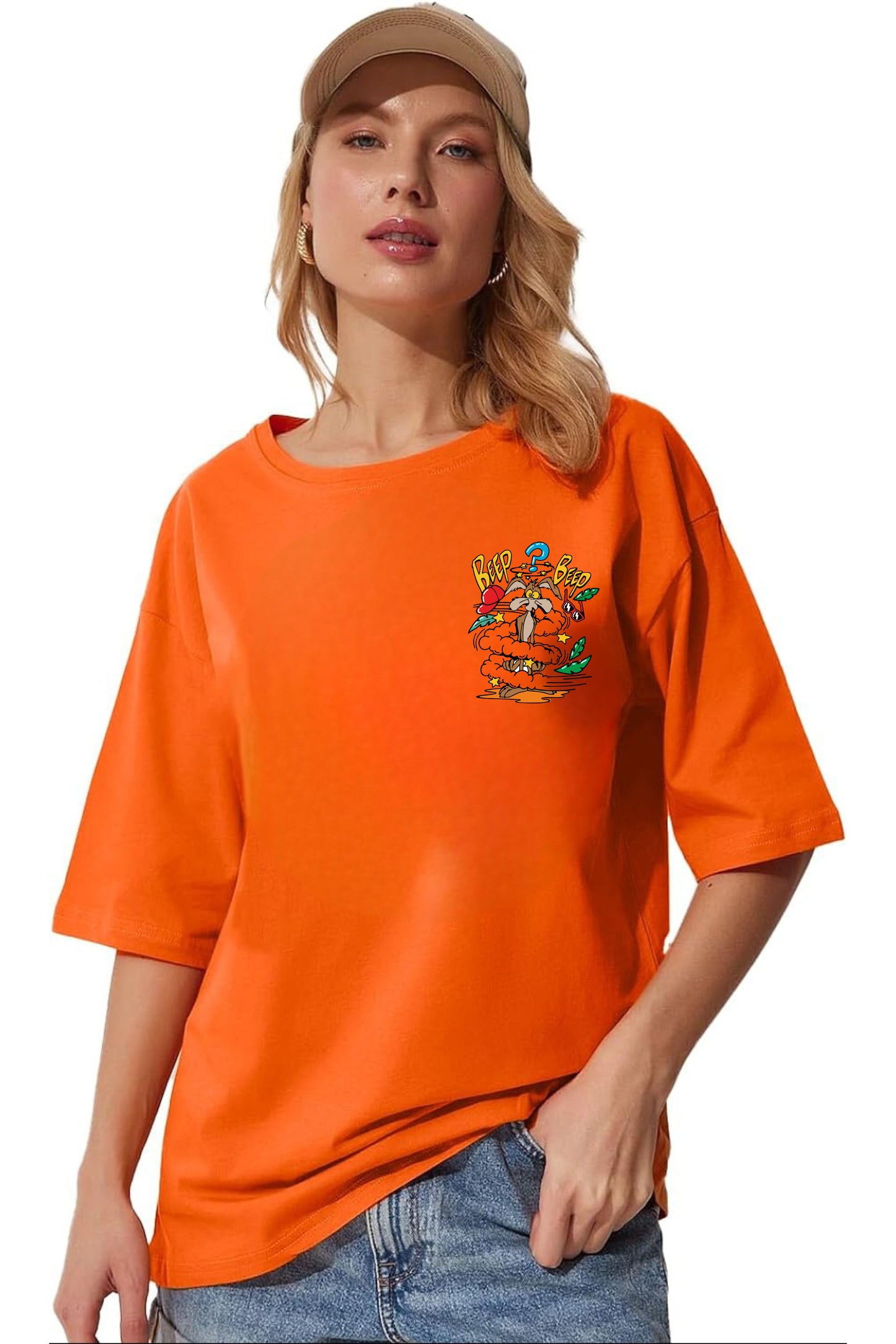 Beep Beep Printed Oversize T-shirt