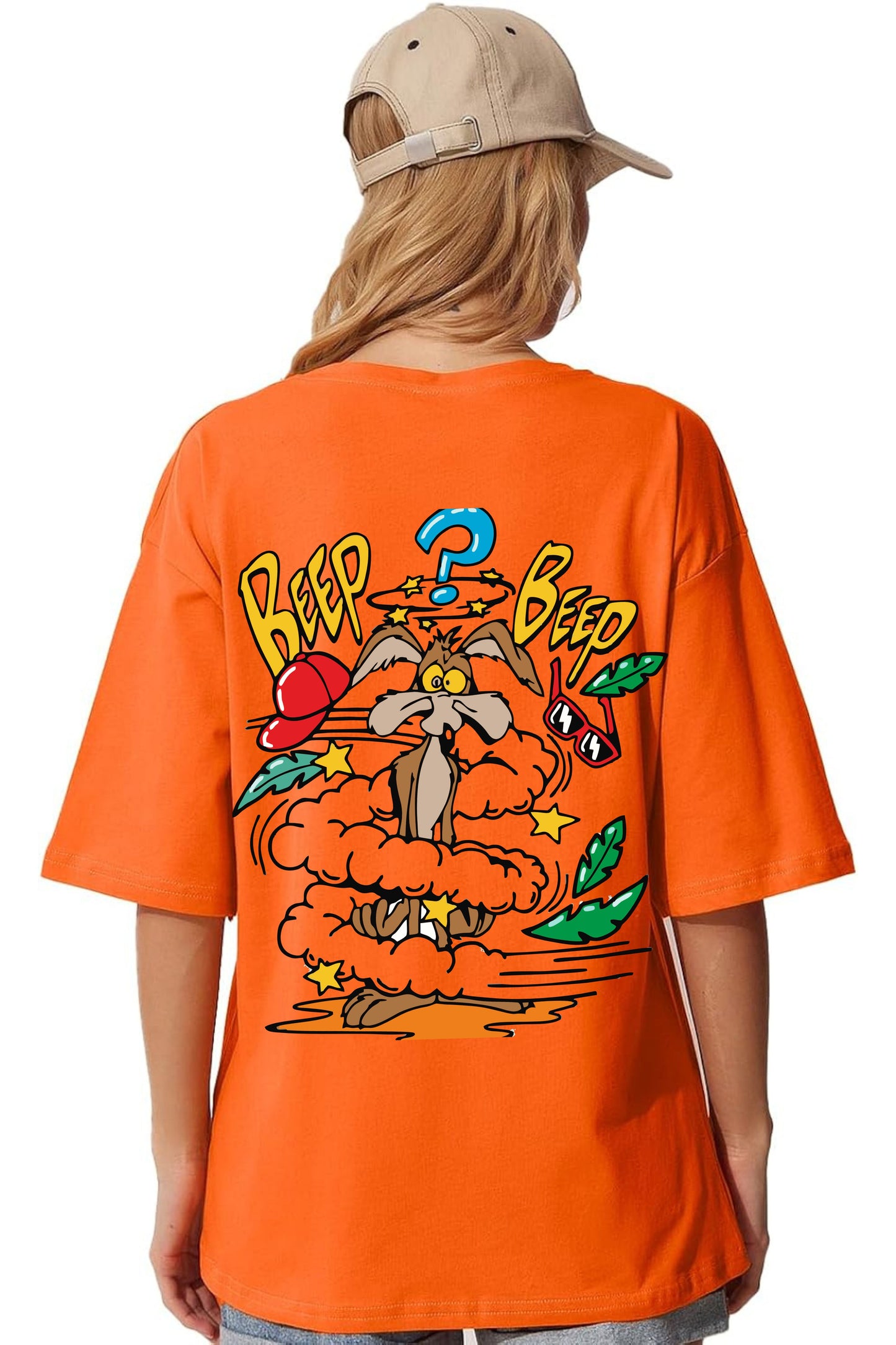 Beep Beep Printed Oversize T-shirt