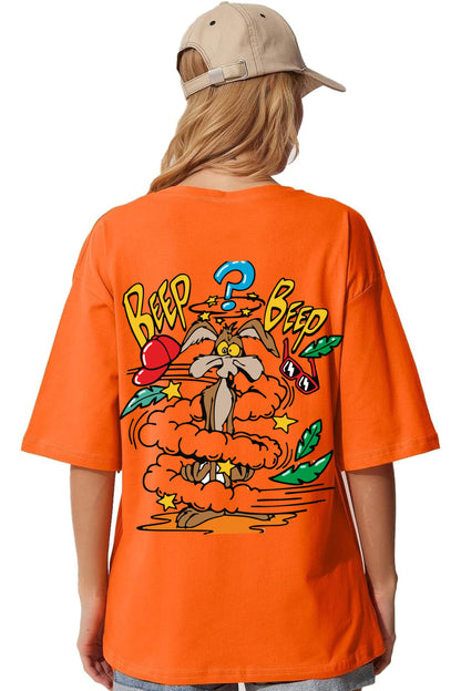 Beep Beep Printed Oversize T-shirt