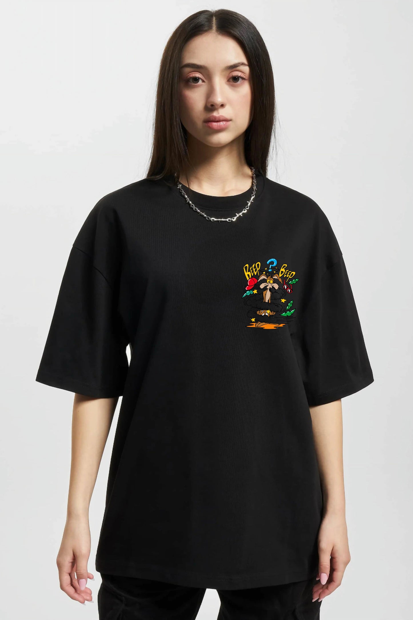 Beep Beep Printed Oversize T-shirt