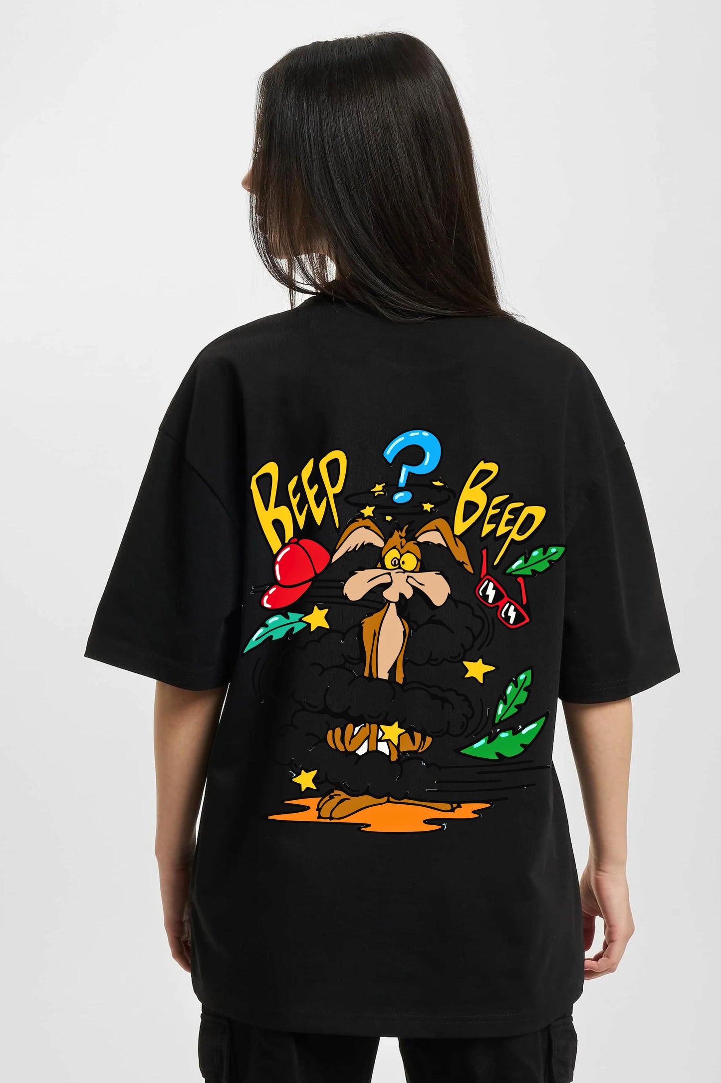 Beep Beep Printed Oversize T-shirt