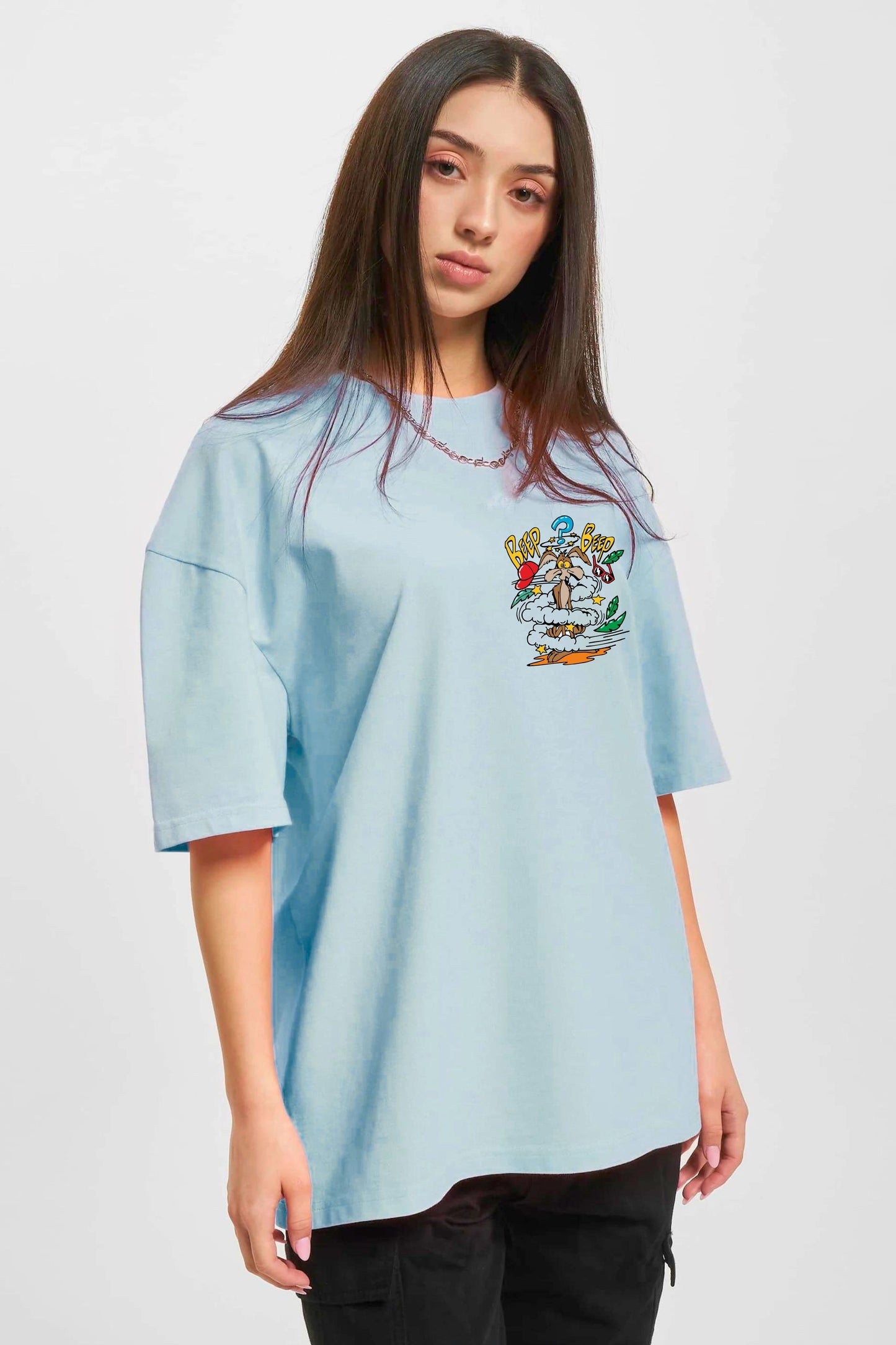Beep Beep Printed Oversize T-shirt