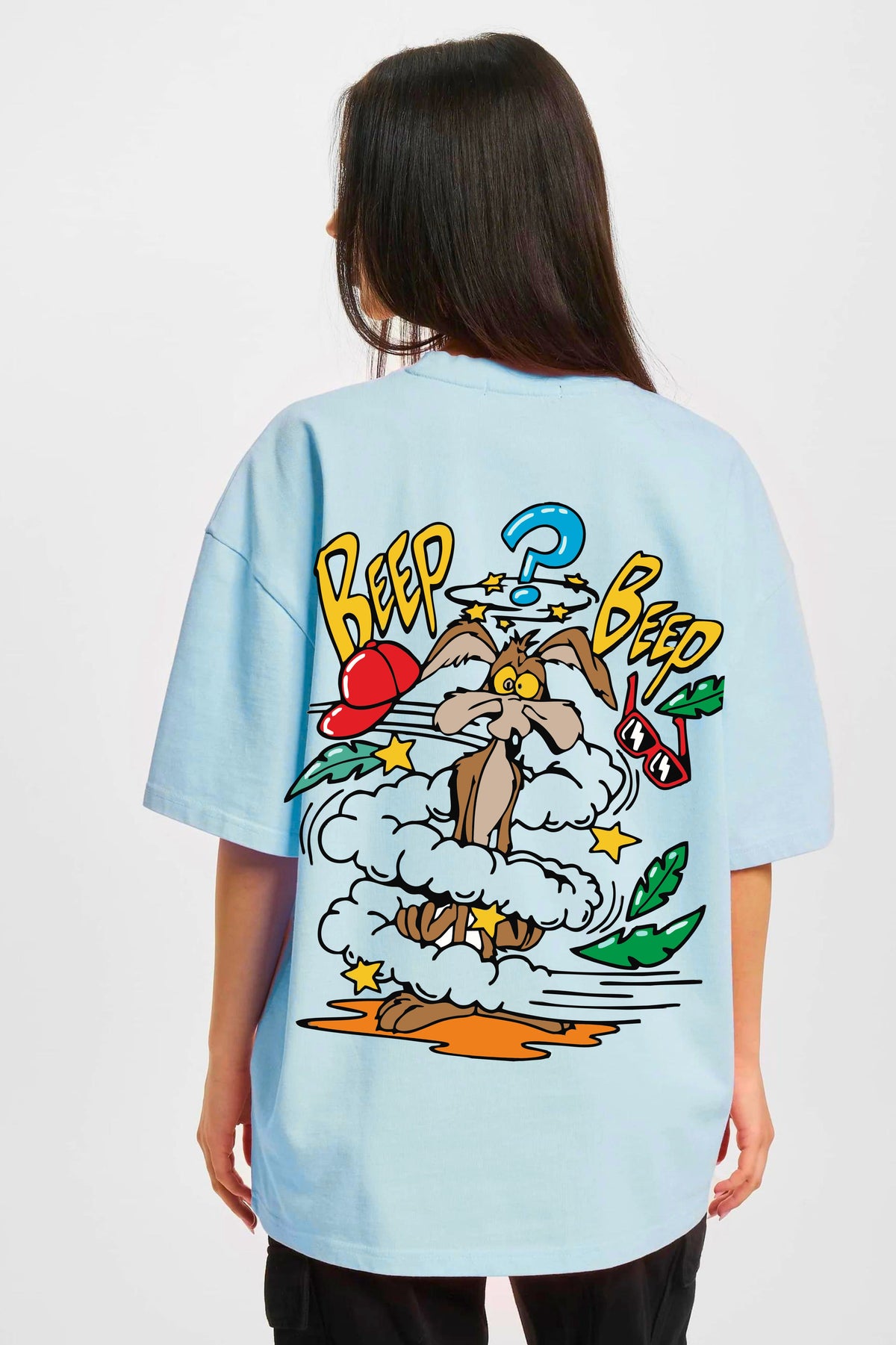 Beep Beep Printed Oversize T-shirt