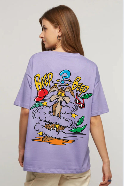 Beep Beep Printed Oversize T-shirt