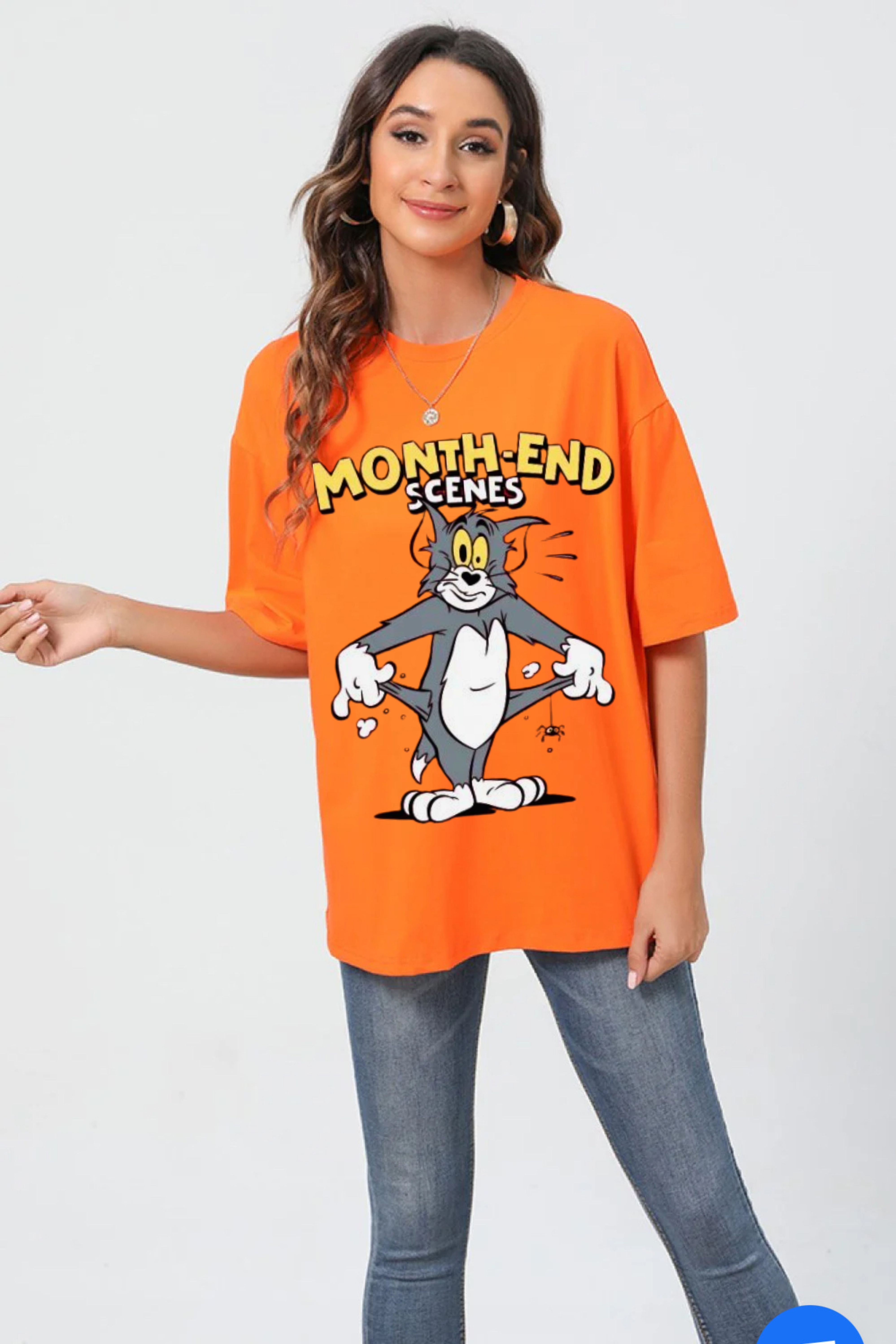 Cashless Oversize Printed Tee