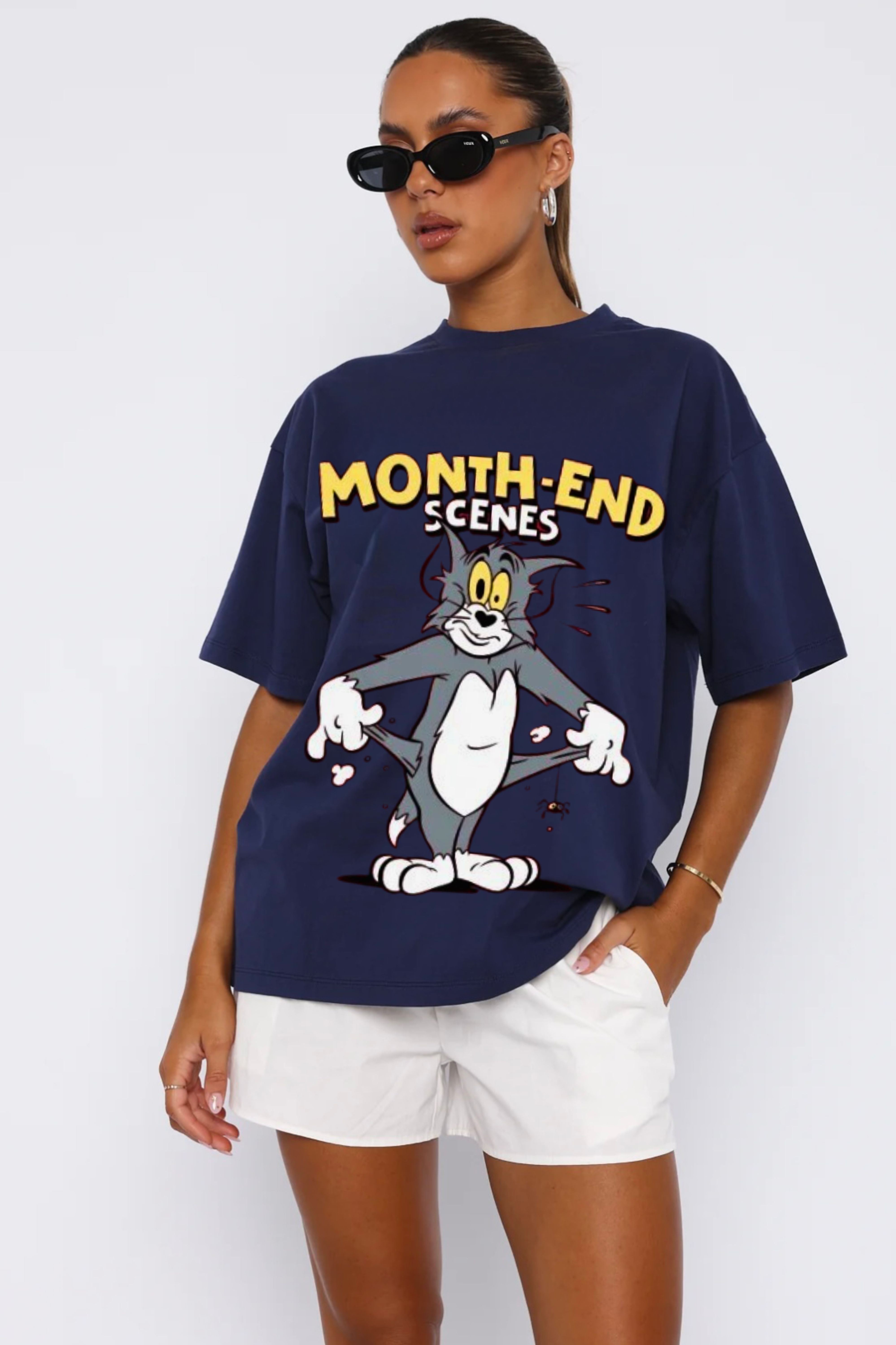 Cashless Oversize Printed Tee