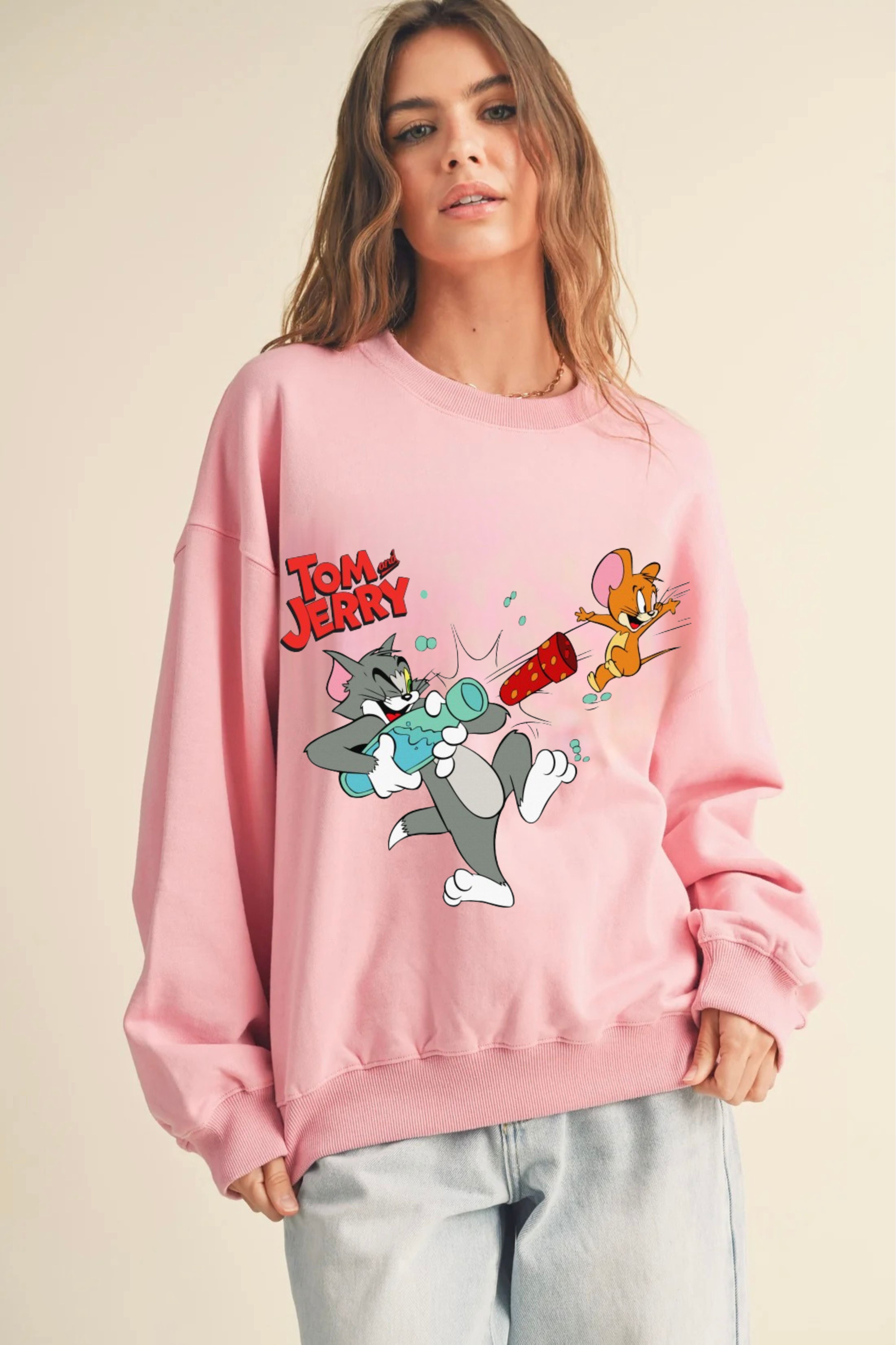 Tom and Jerry Oversize Sweatshirt