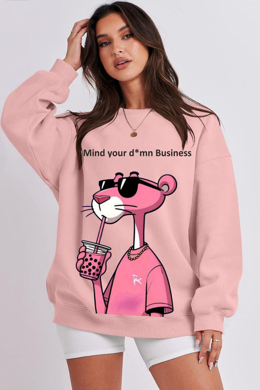 Pink Panther Oversize Sweatshirt