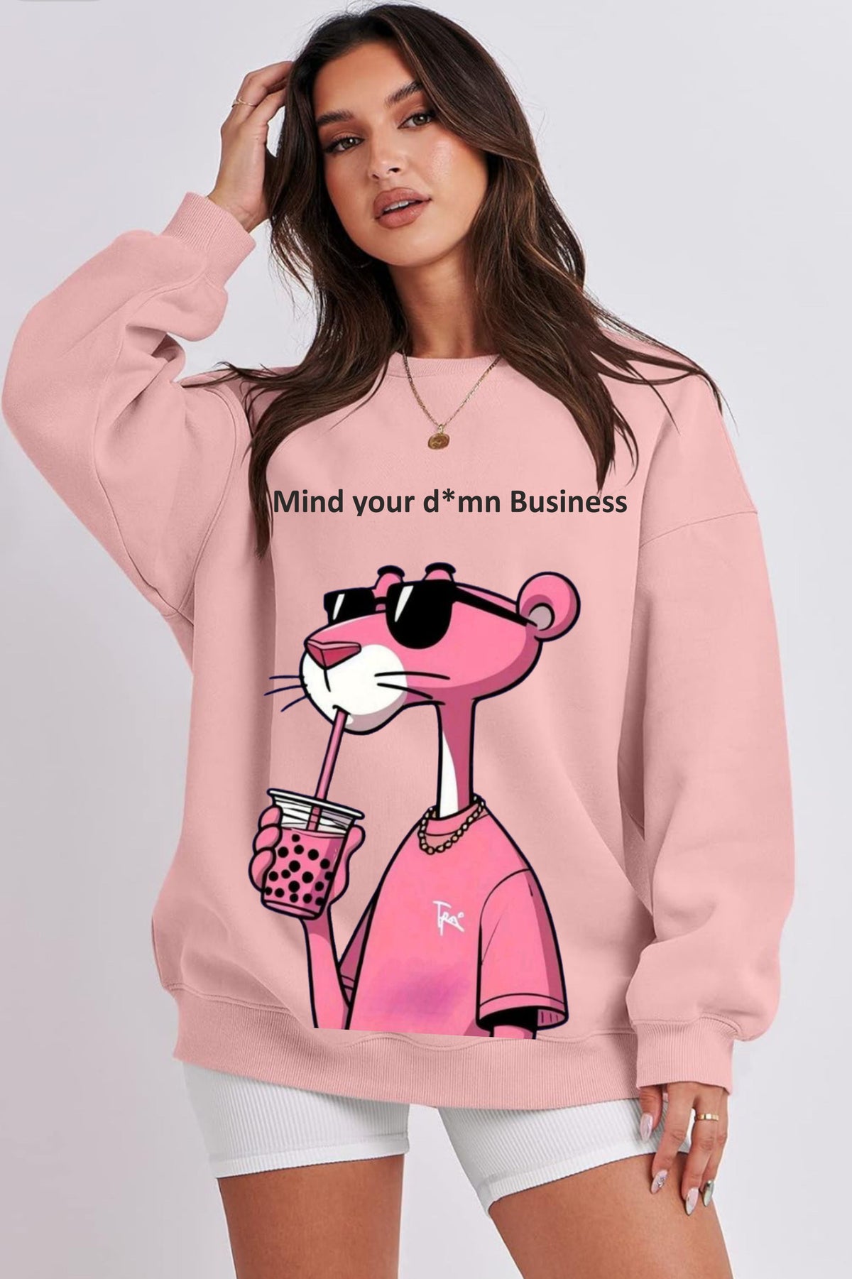 Pink Panther Oversize Sweatshirt