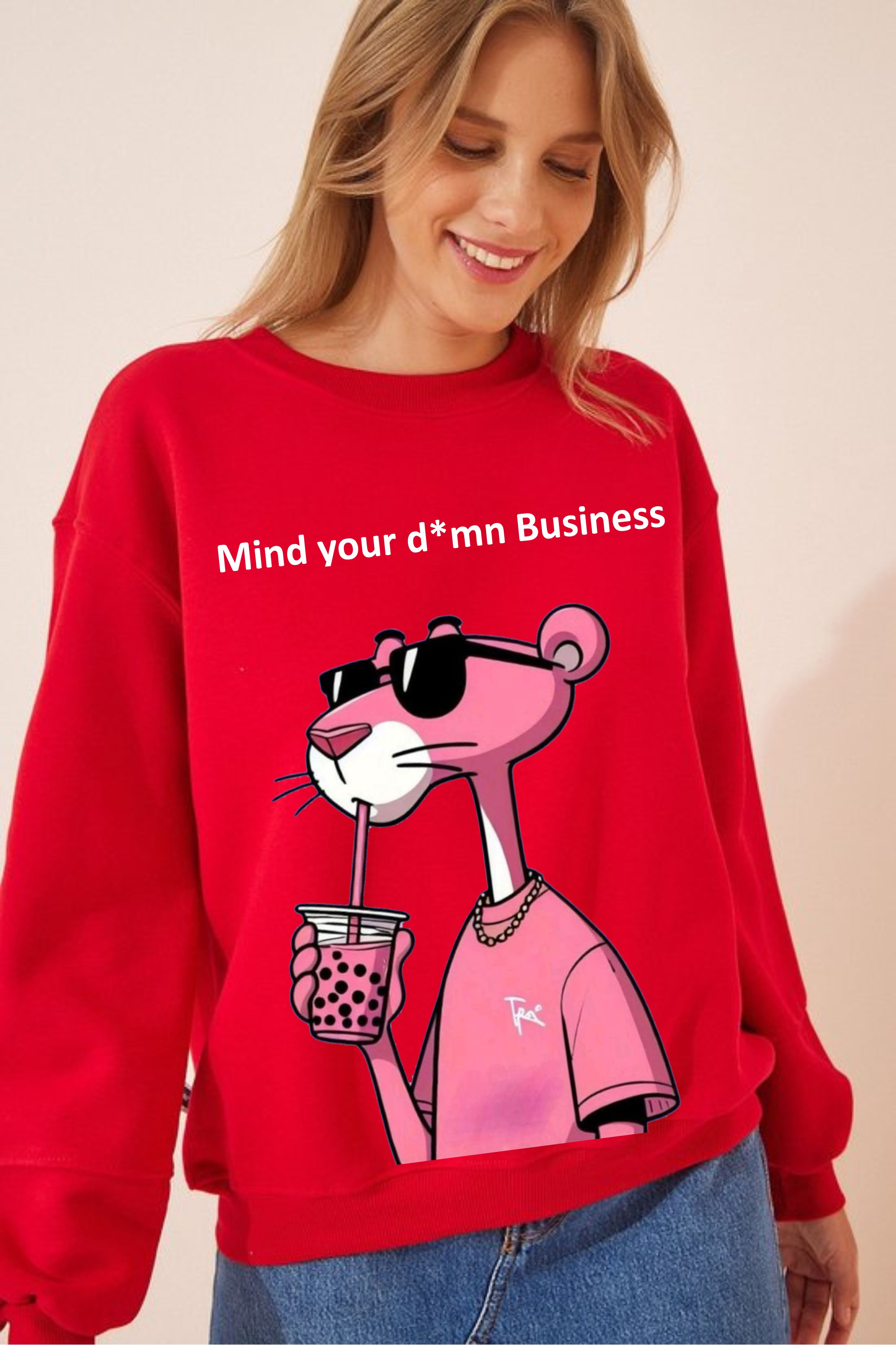 Pink Panther Oversize Sweatshirt