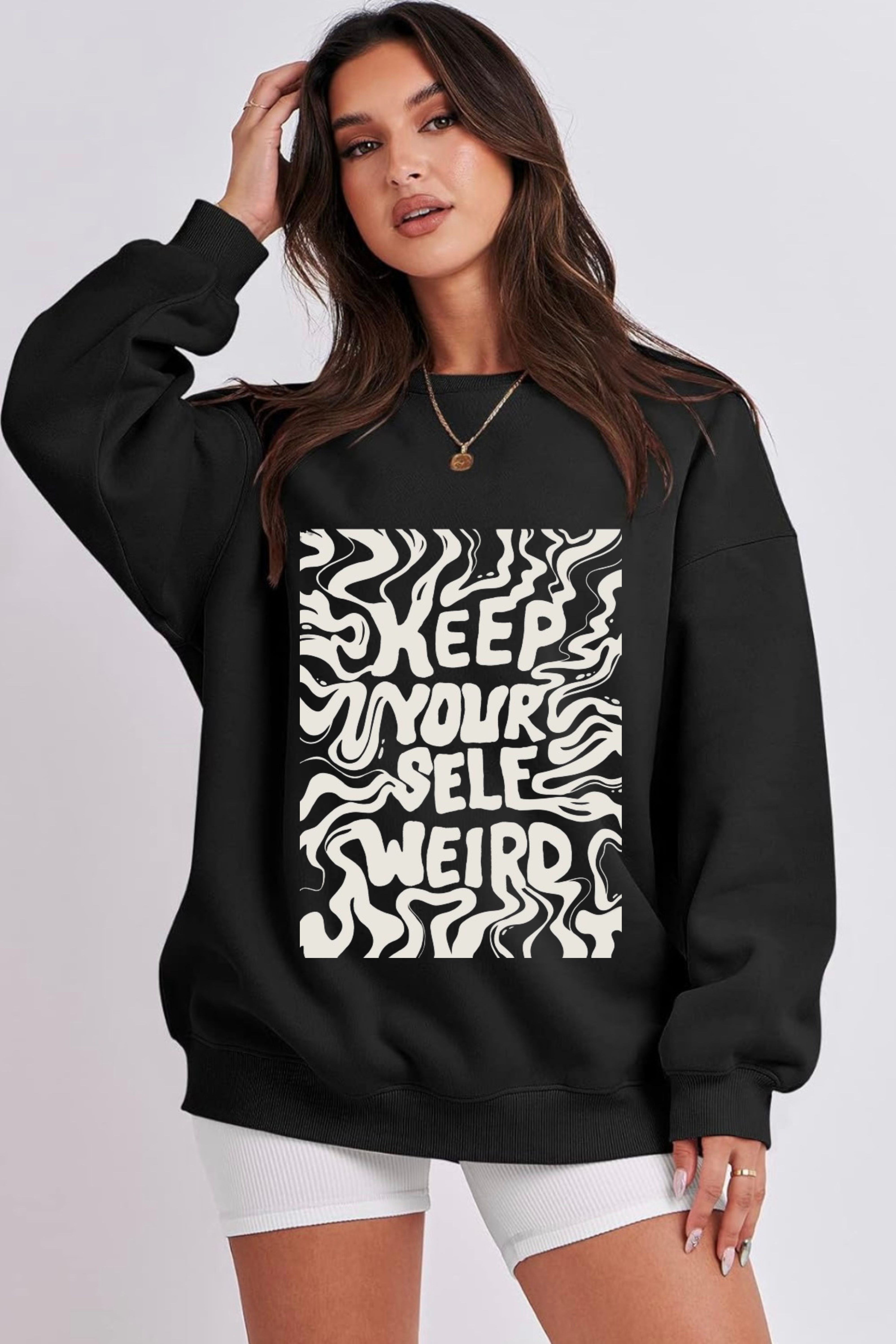 Always Weirdo Oversize Sweatshirt for women