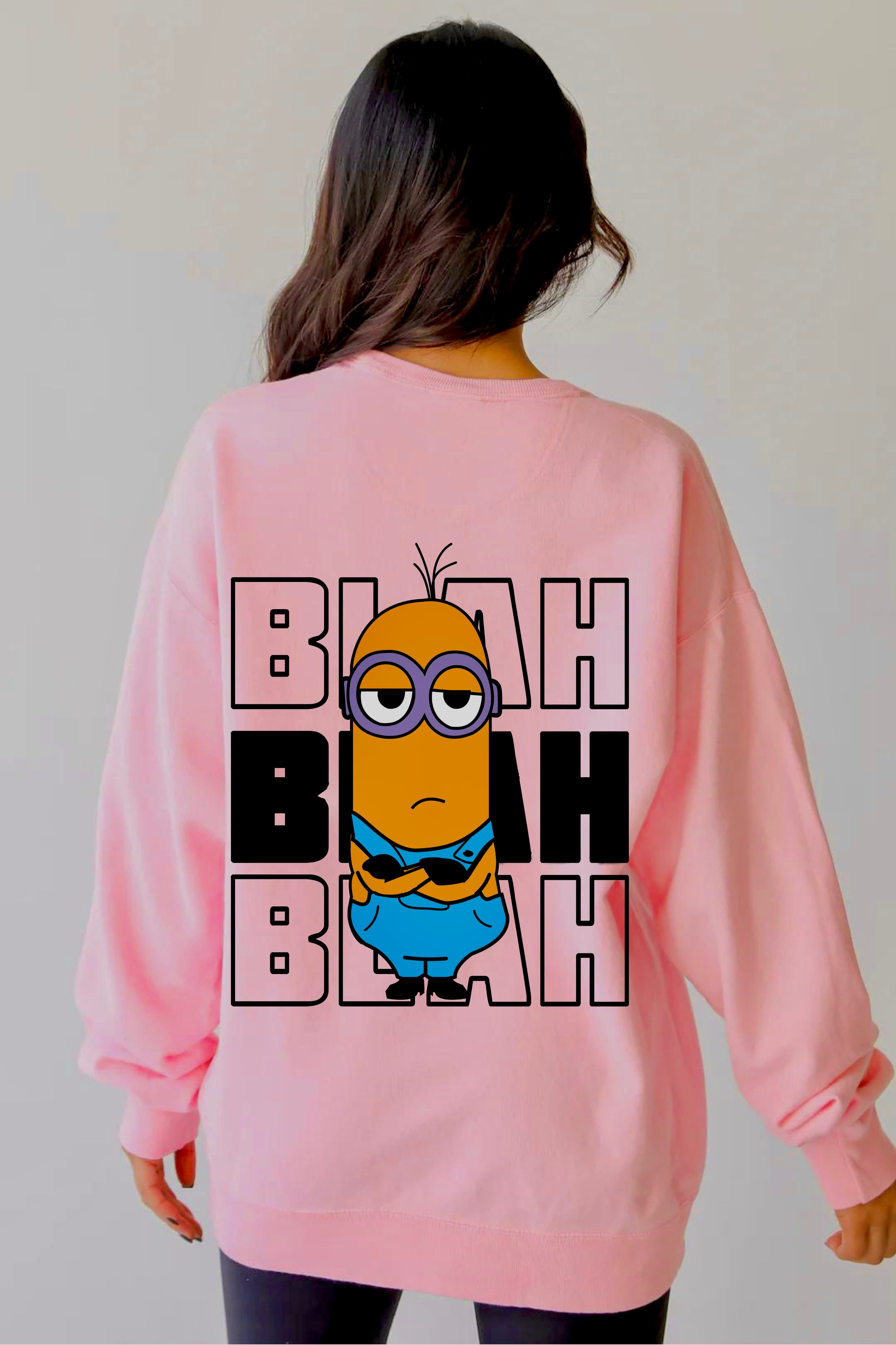 Blah Blah Oversize Sweatshirt for women