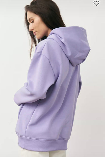 Lavender Oversize Hoodie for women